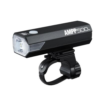 CATEYE Ampp 500 Front Bike Light: Grey click to zoom image