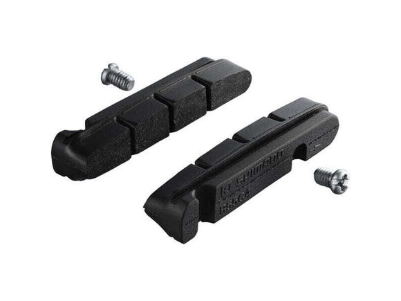 SHIMANO BR-9000 R55C4 cartridge-type brake inserts and fixing bolts, pair click to zoom image
