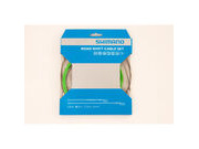 SHIMANO Road gear cable set with SIL-TEC coated inner wire  Green  click to zoom image