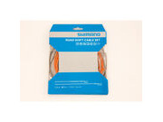SHIMANO Road gear cable set with SIL-TEC coated inner wire  Orange  click to zoom image