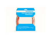 SHIMANO Road gear cable set with SIL-TEC coated inner wire  Red  click to zoom image