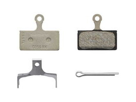 SHIMANO G05S-RX disc pads & spring, steel back, resin