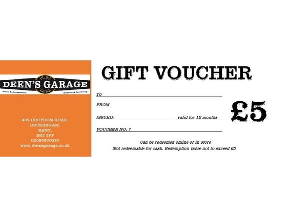 DEENS £5 VOUCHER click to zoom image