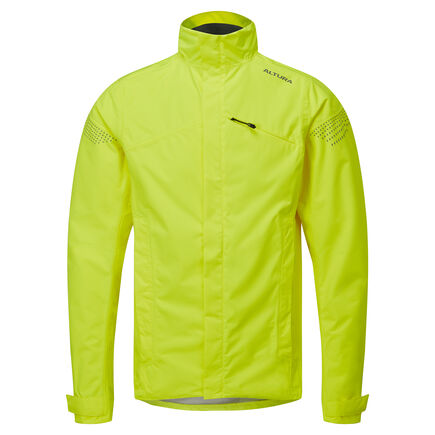 Altura Nightvision Nevis Men's Waterproof Cycling Jacket Yellow click to zoom image