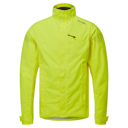 ALTURA Nightvision Nevis Men's Waterproof Cycling Jacket Yellow click to zoom image