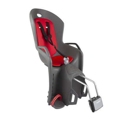 HAMAX Amiga Child Bike Seat Dark Grey/Red click to zoom image