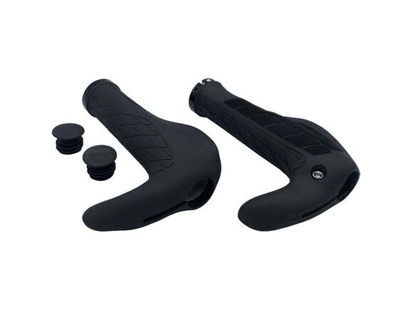 M PART Ergo Comfort grips with barend, black click to zoom image
