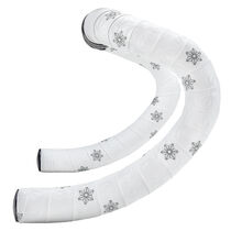 SUPACAZ Sticky Kush Galaxy Bar Tape White With Black Stars + Ano Black Plugs