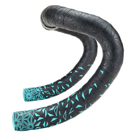 SUPACAZ Sticky Kush Star Fade Bar Tape Celeste + Ano Celeste Plugs click to zoom image