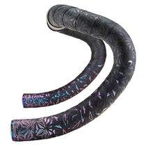 SUPACAZ Sticky Kush Star Fade Bar Tape Oil Slick + Oil Slick Plugs