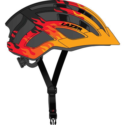 LAZER J2 Matt Flames OE UNI Matt Orange Flames click to zoom image