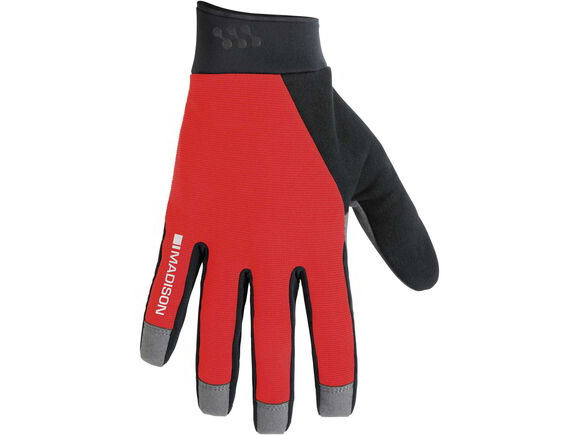 Madison Freewheel Gel Pad Trail Gloves, true red click to zoom image