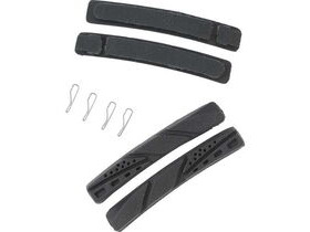 AZTEC V-type insert brake blocks standard, pack of 2 pairs Charcoal