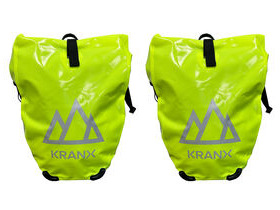 KranX Grampian Waterproof Panniers in Fluo Yellow 48L (Pair)