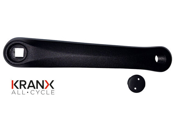 KranX Alloy L/H Crank Square Taper in Black click to zoom image