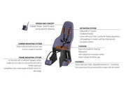 Polisport Minia Compact Adjustable CFS (Carrier Fit) Child Seat in Black click to zoom image