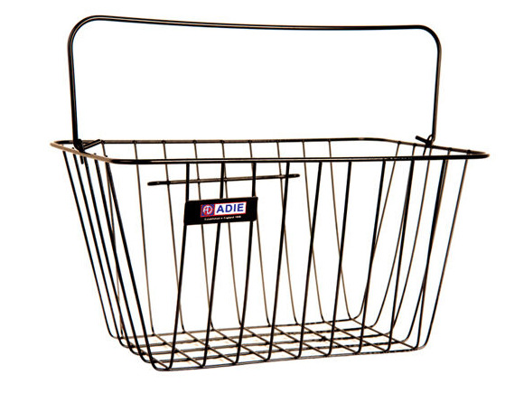ADIE Front Wire Basket in Black - Jumbo click to zoom image