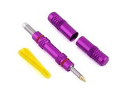Dynaplug Racer Pro tubeless bicycle tyre repair kit Purple click to zoom image