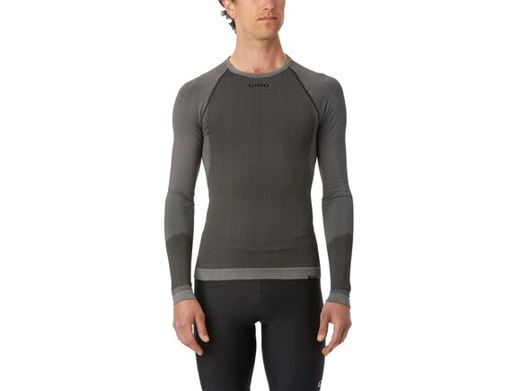 Giro Chrono Long Sleeve Base Layer Charcoal click to zoom image