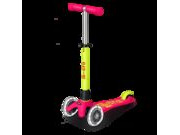 MICRO Mini Micro Deluxe LED Scooter  Neon Pink/Yellow  click to zoom image