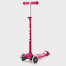 MICRO MAXI MICRO DELUXE LED SCOOTER  PINK  click to zoom image