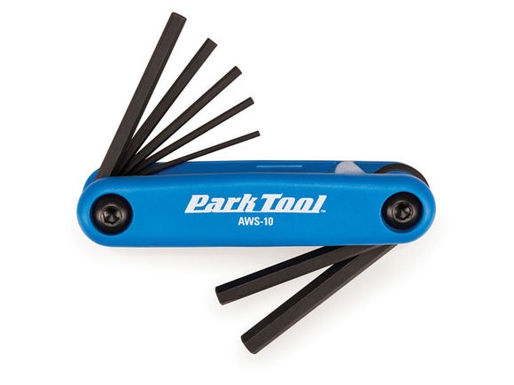 PARK TOOL AWS-10 Fold-Up Hex Wrench Set 1.5 to 6mm click to zoom image
