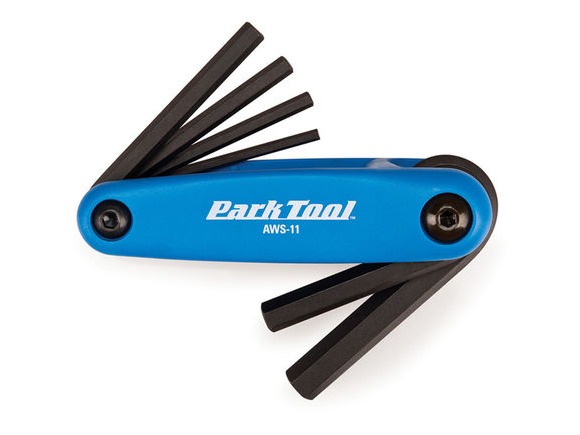 PARK TOOL AWS-11 Fold-Up Hex Wrench Set 3 to 6, 8 & 10mm click to zoom image