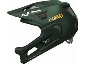 ABUS YouDrop FF Kids Full Face MTB Helmet in Moss Green (48-55cm)