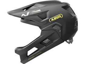 ABUS YouDrop FF Kids Full Face MTB Helmet in Velvet Black (48-55cm)