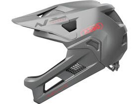 ABUS YouDrop FF Kids Full Face MTB Helmet in Ti Silver (48-55cm)