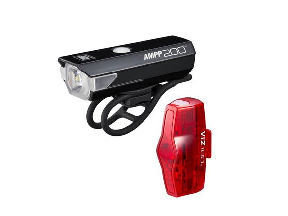 CATEYE Ampp 200 / Viz 100 Bike Light Set Usb-c click to zoom image