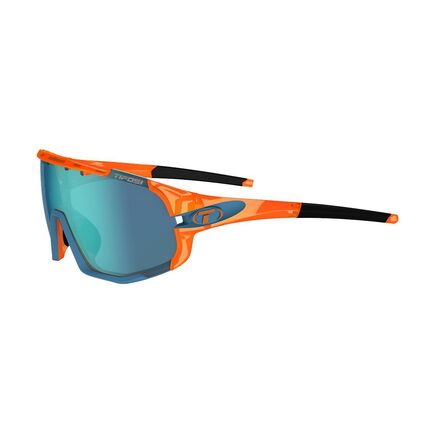 TIFOSI Sledge Interchangeable Clarion Lens Sunglasses Crystal Orange/Clarion Blue click to zoom image