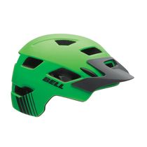 BELL Sidetrack Youth Helmet 2019: Matte Dark Green/Orange Unisize 50-57cm
