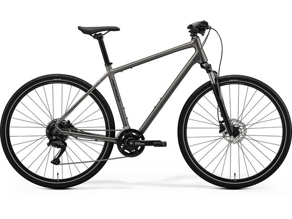 MERIDA Crossway 100 - Silk Warm Slate Grey (Black) - MY26 click to zoom image